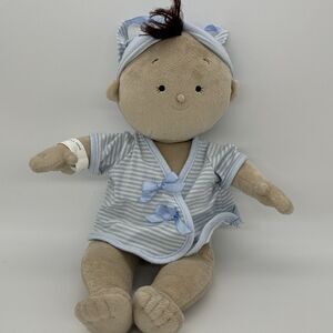 Rosy Cheeks Tan Boy Baby Doll Plush by North American Bear Company 2014 Rare PIC